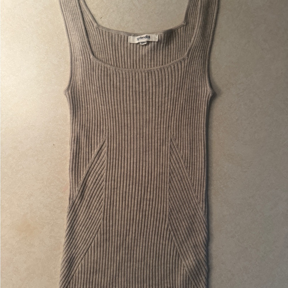 Splendid Georgie Cashblend Ribbed Tank Top